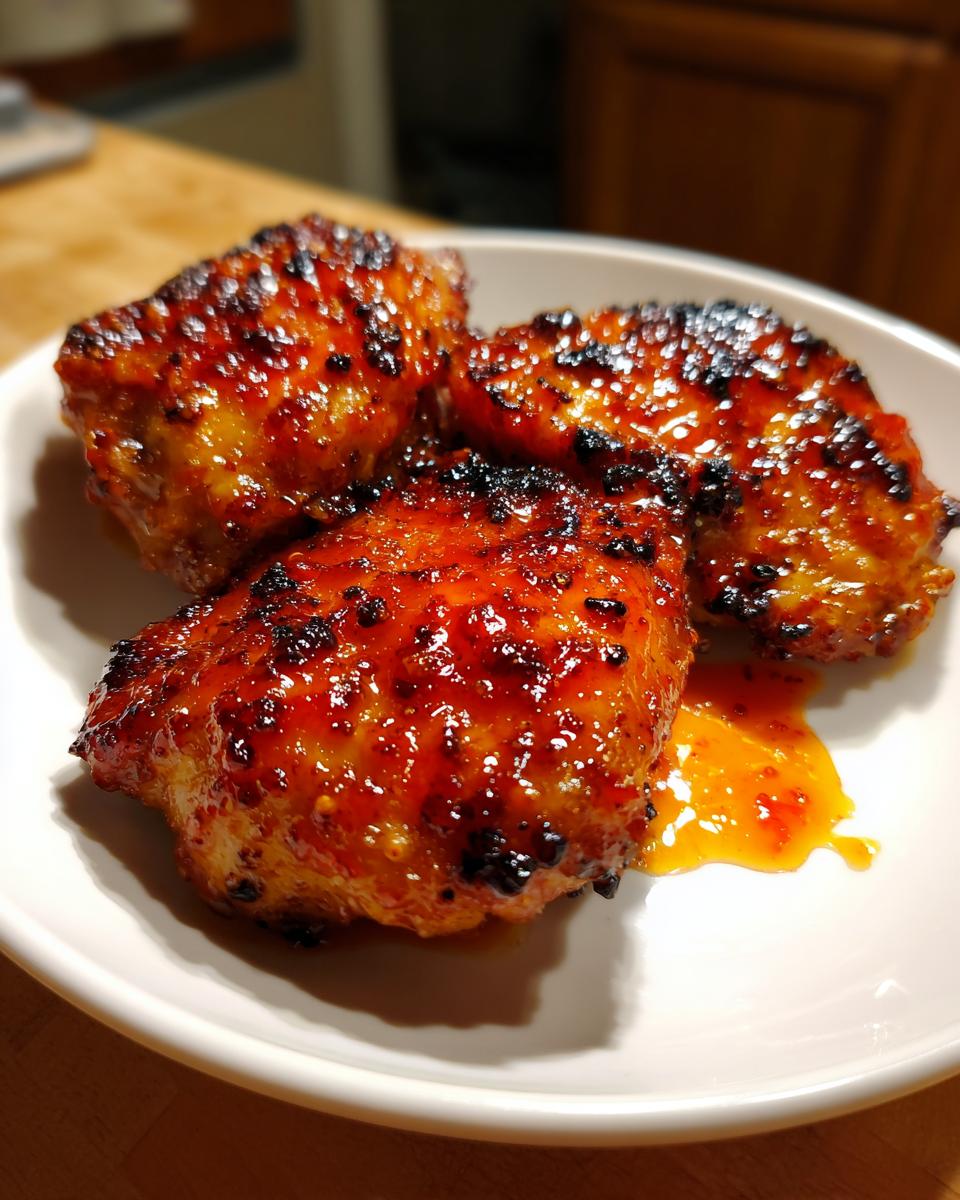 Amazing Hot Honey Glazed Chicken Thighs - detail 2