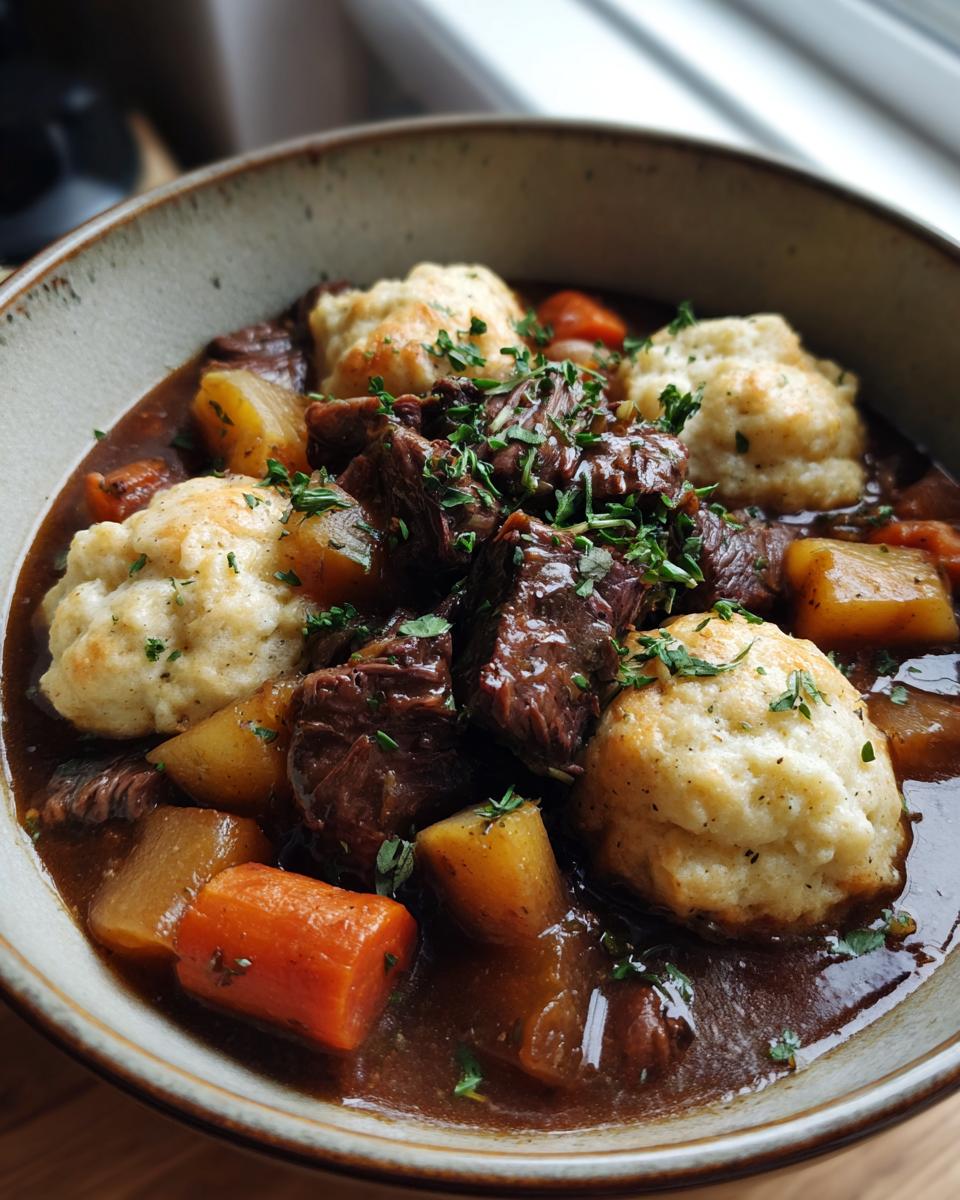 Beef Stew and Dumplings - detail 1