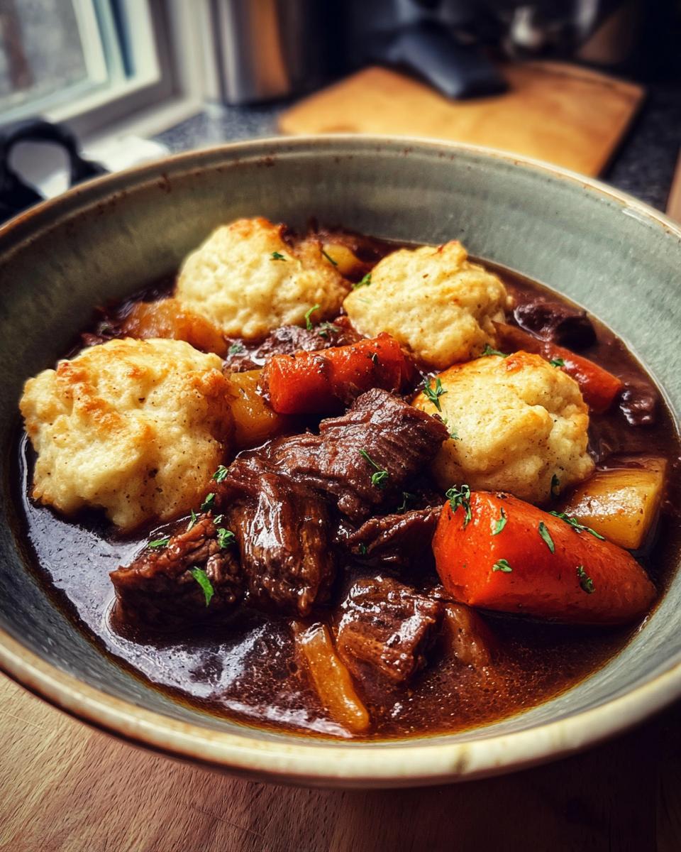 Beef Stew and Dumplings - detail 2