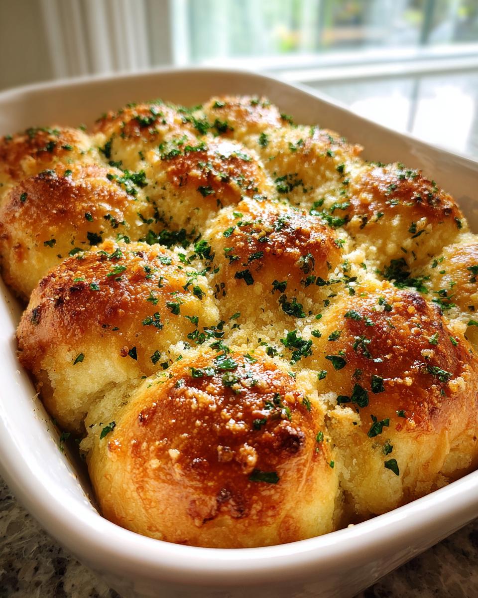 Best Ever Garlic Parmesan Dinner Rolls - detail 1