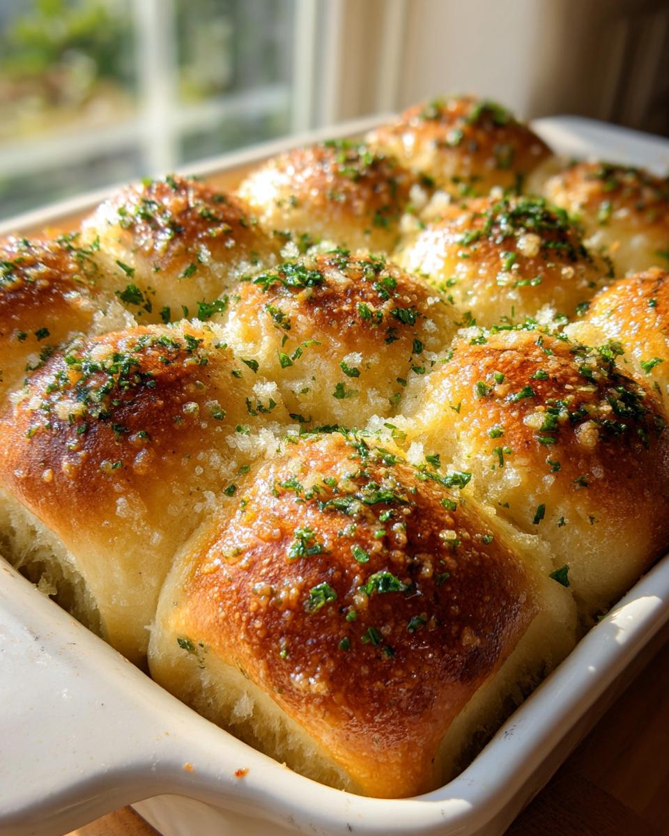 Best Ever Garlic Parmesan Dinner Rolls - detail 2