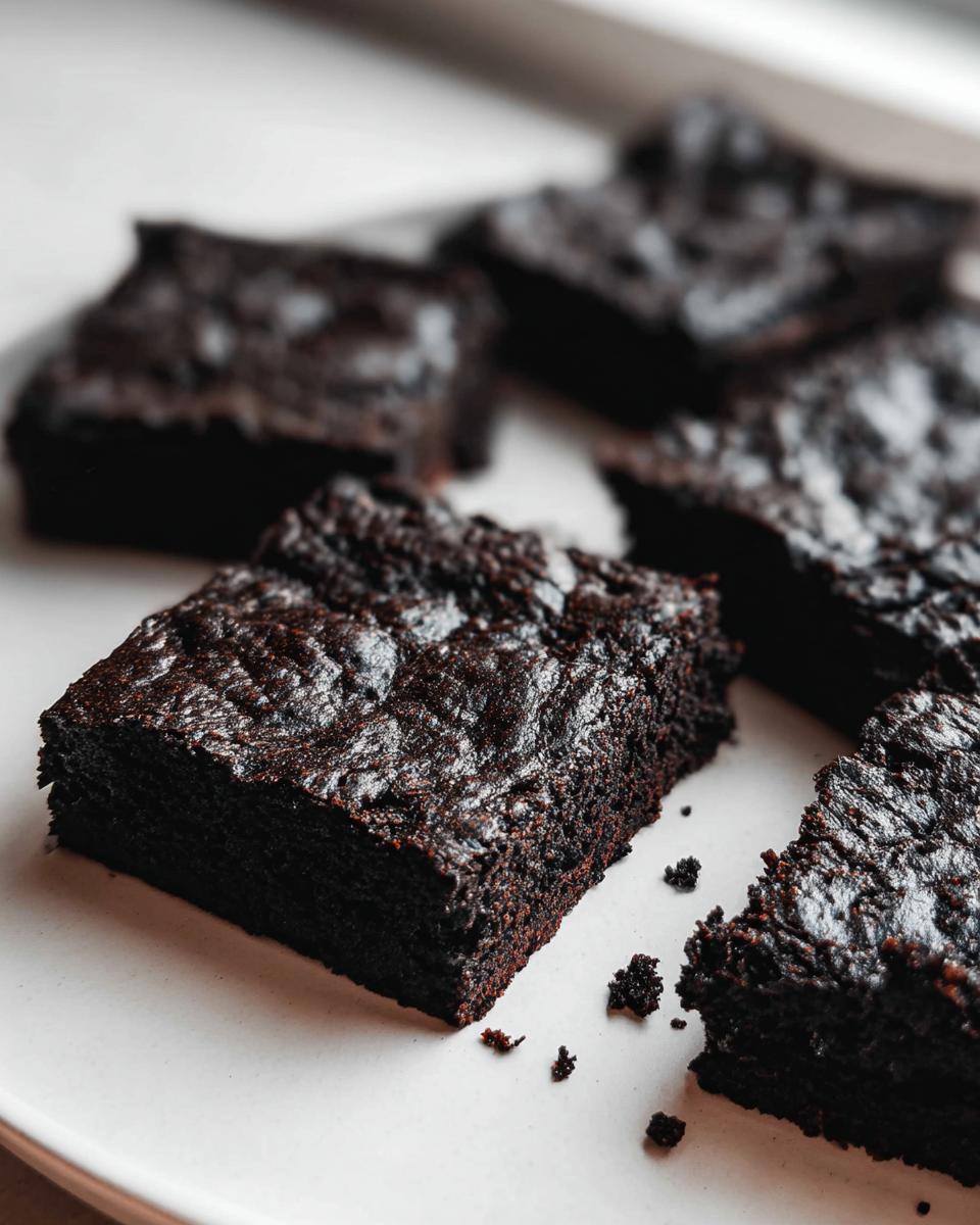 Amazing Black Cocoa Brownies: 1 Simple Recipe 4 Black Cocoa Brownies - detail 1