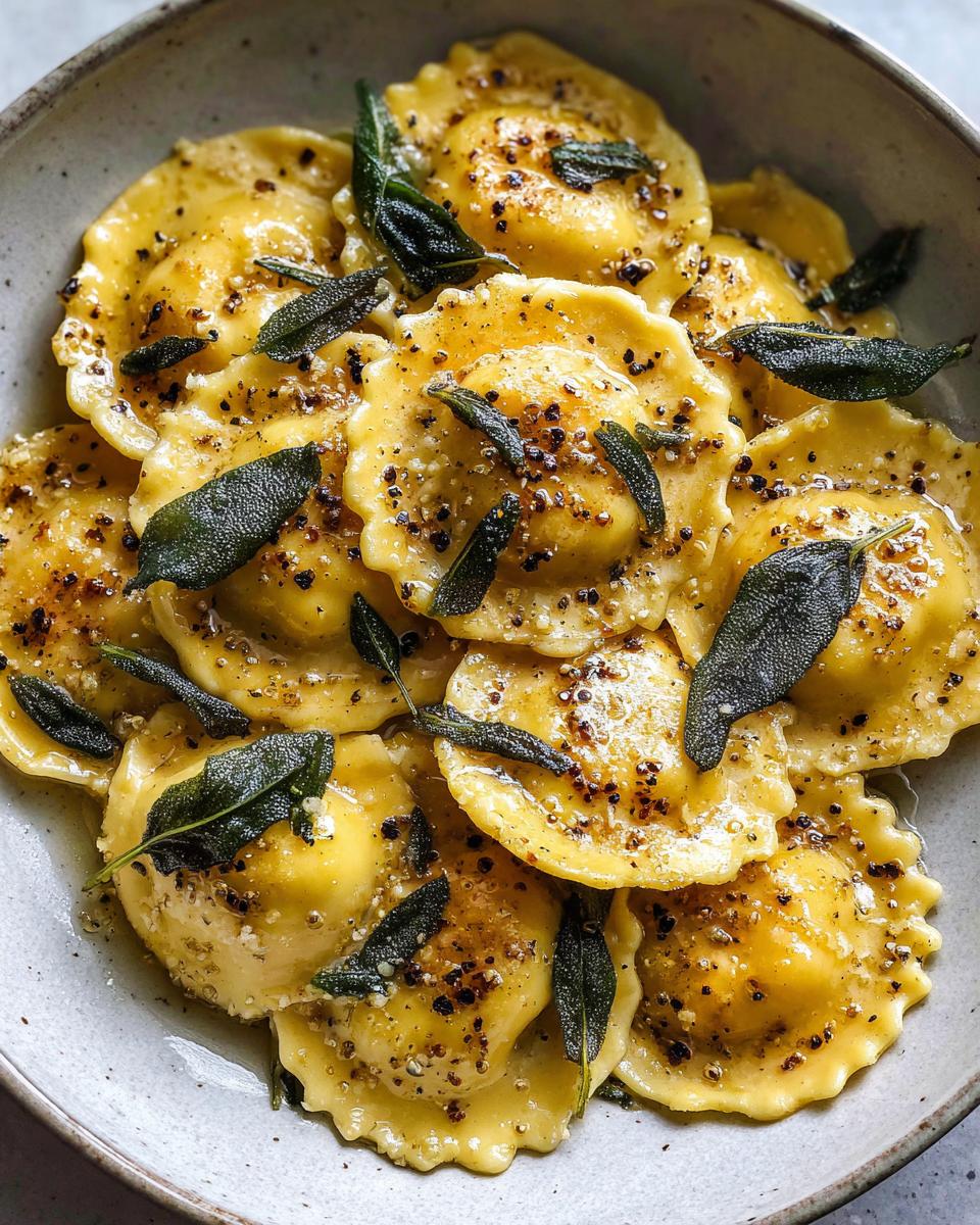 Brown Butter Sage Pumpkin Ravioli - detail 1