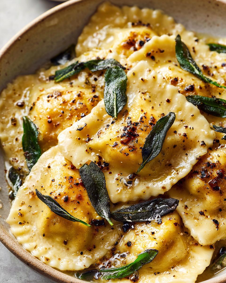 Brown Butter Sage Pumpkin Ravioli - detail 2