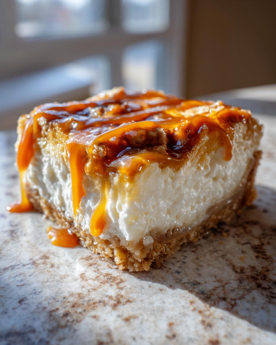 Caramel Apple Cheesecake Bars - detail 1