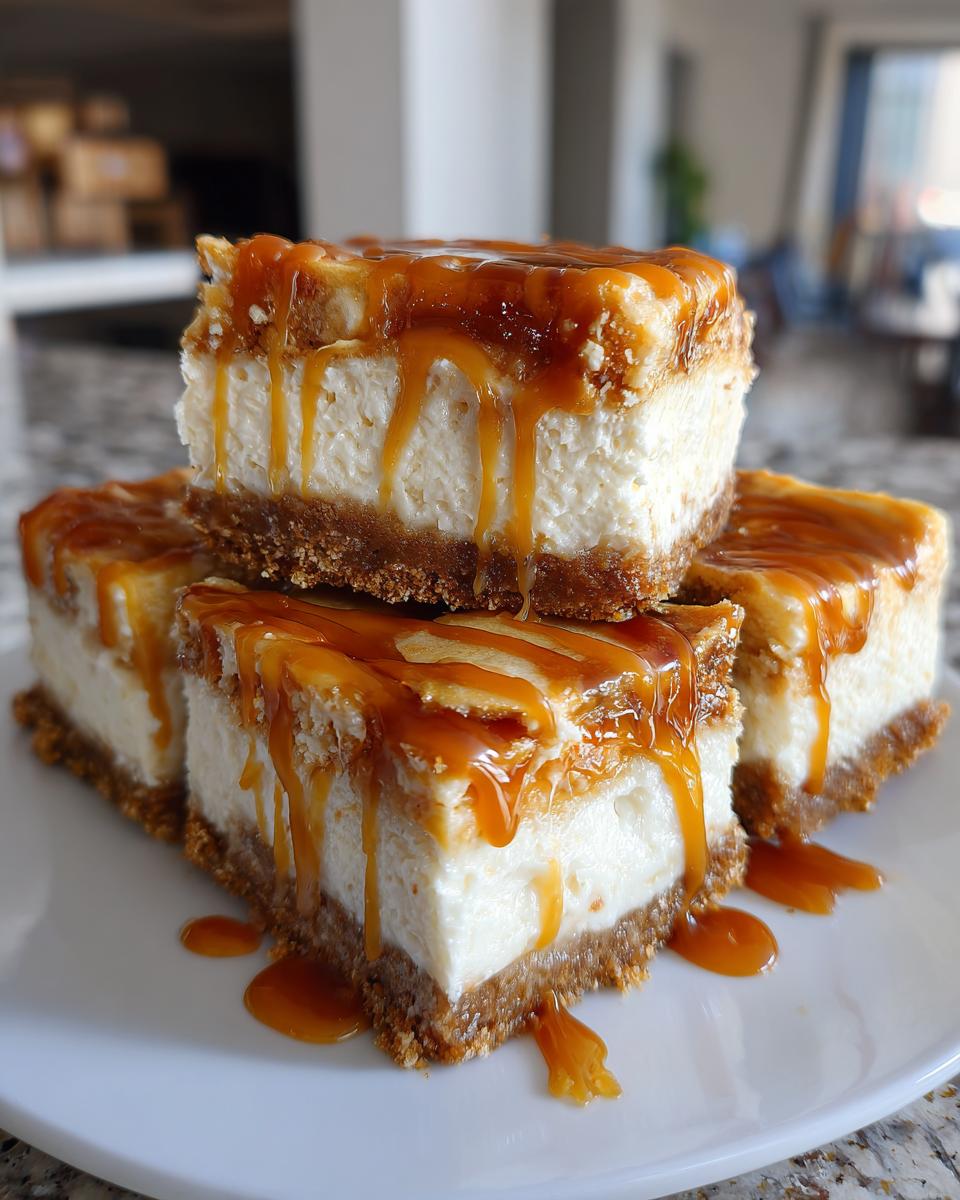 Caramel Apple Cheesecake Bars - detail 2