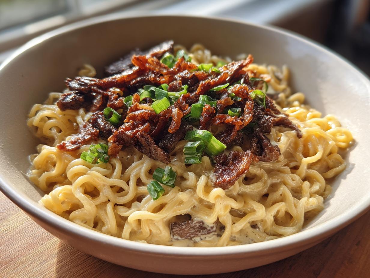 Delicious 5-Minute Carbonara Ramen Recipe