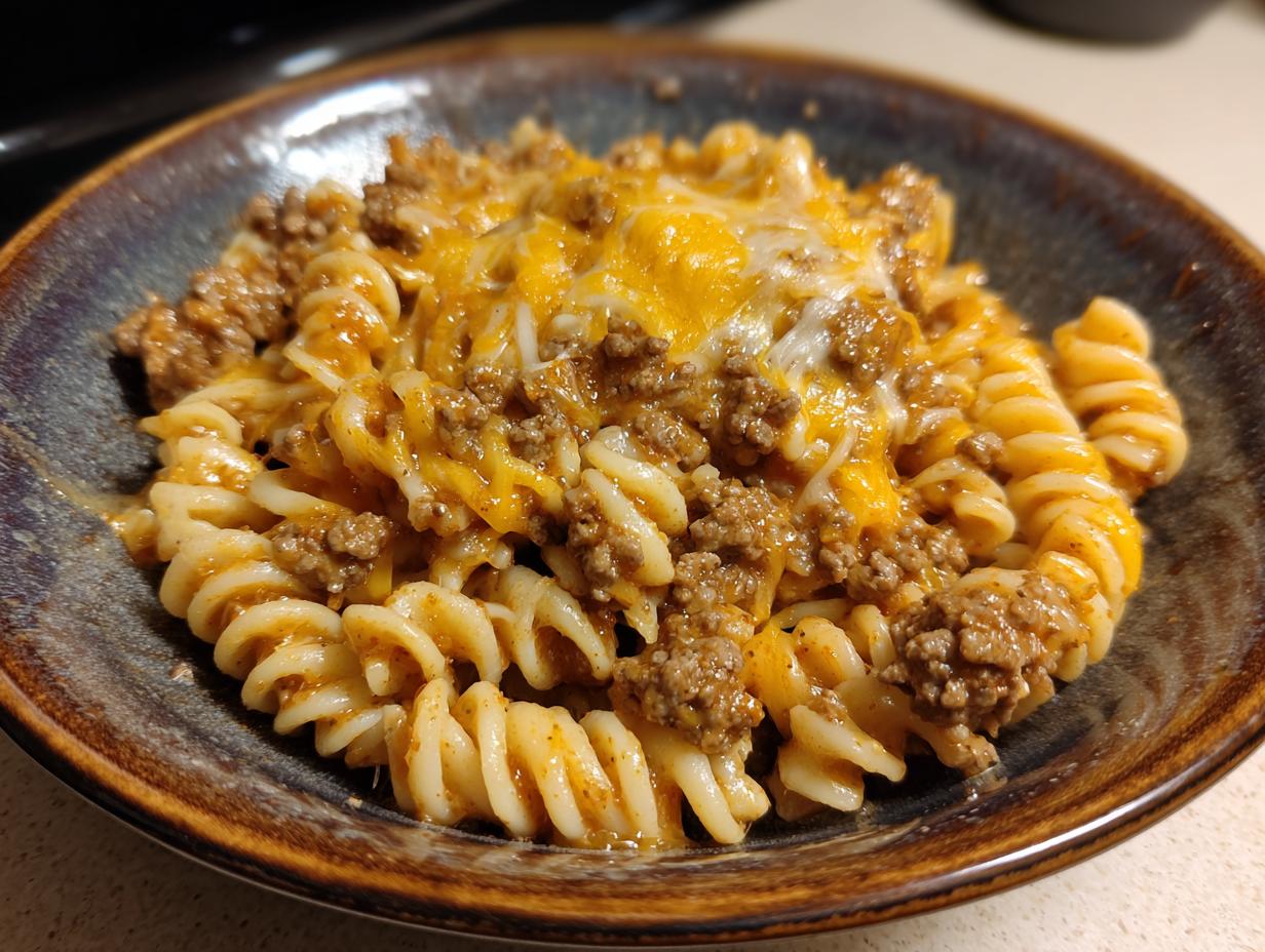 Amazing Cheesy Taco Pasta in 25 Mins