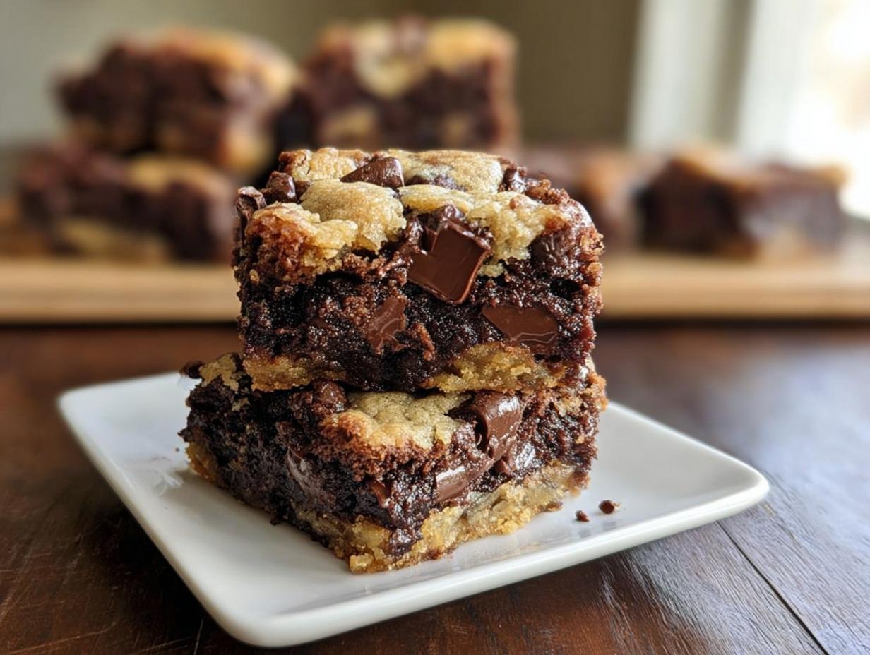 Perfect Chocolate Chip Cookie Brownies: 1 Dream
