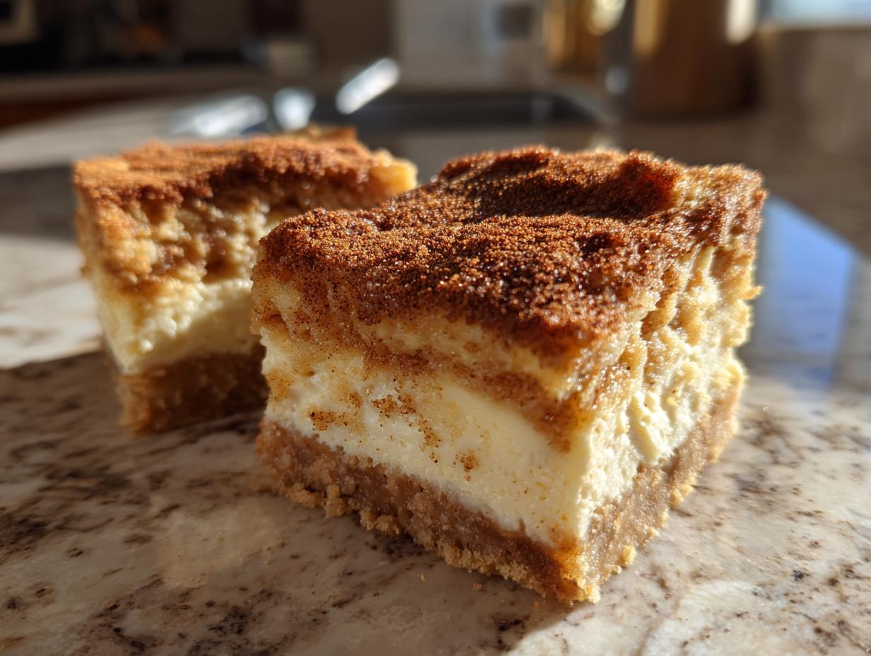 Amazing Churro Cheesecake Bars (No-Bake) 1