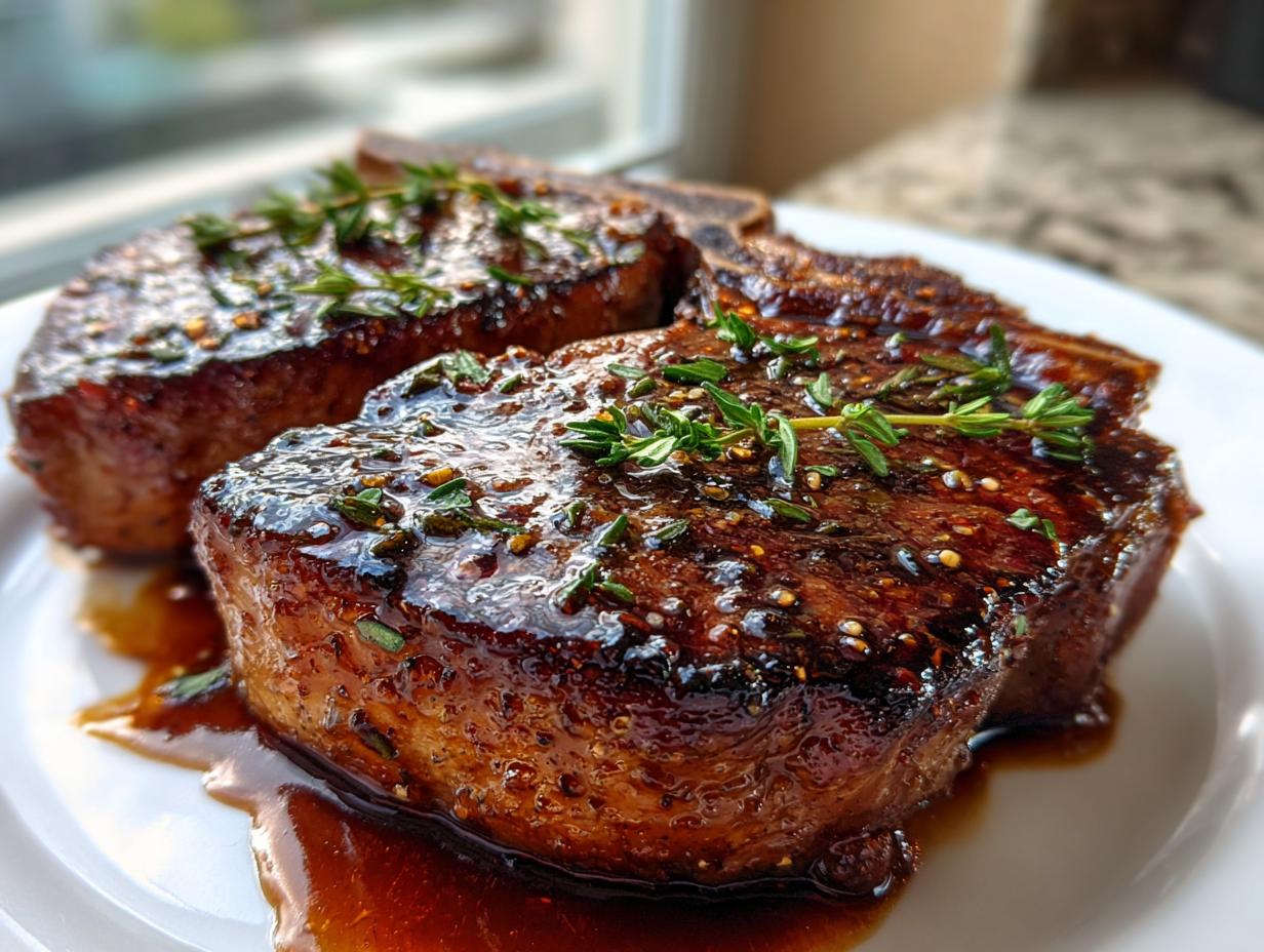 35 Minute Cozy Apple Cider Glazed Beef Chops Joy