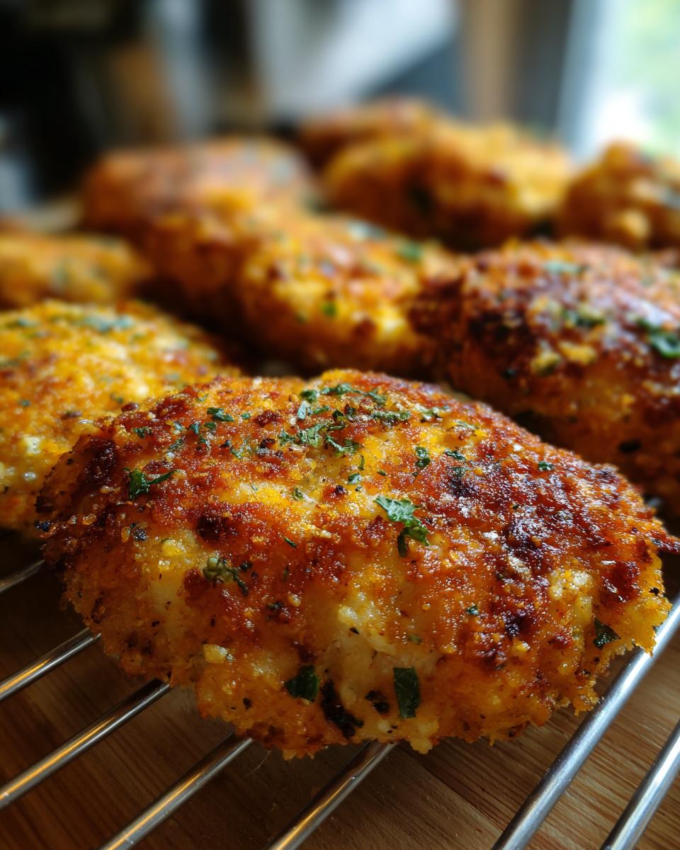 Crispy Breaded Chicken Parmesan (Low Carb) - detail 2