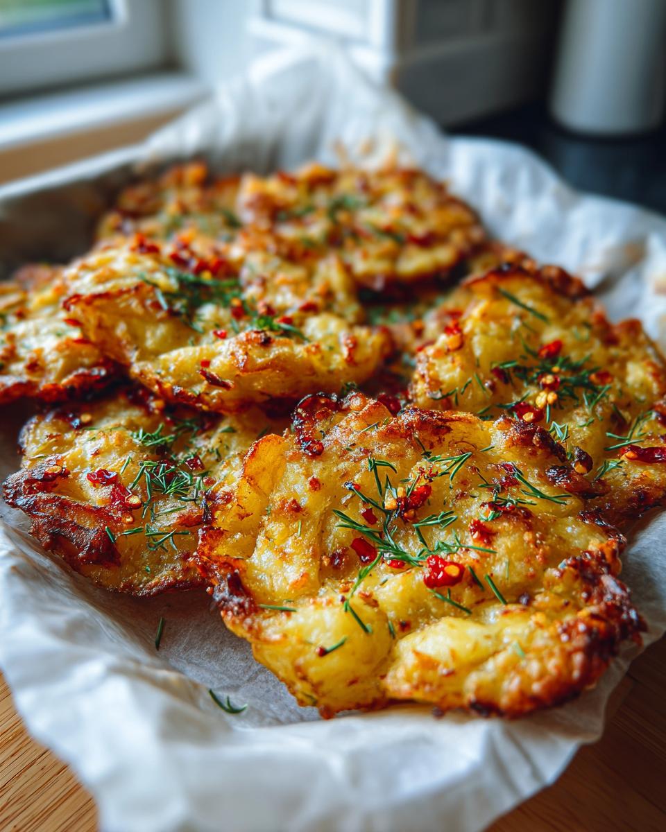 Amazing Crispy Chili Crunch Smashed Potatoes 5 Crispy Chili Crunch Smashed Potatoes - detail 2