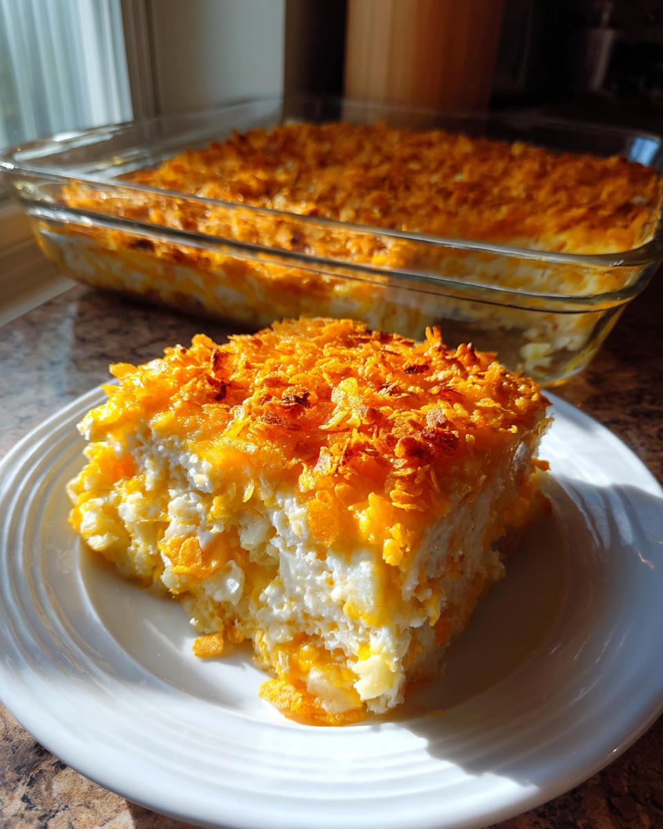 Crispy Golden Hash Brown Casserole (Southern Style) - detail 1