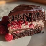 Dark Chocolate Raspberry Mousse Cake