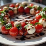 Festive Caprese Wreath Appetizer
