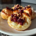 Festive Cranberry Brie Puff Pastry Bites Noob Recipes