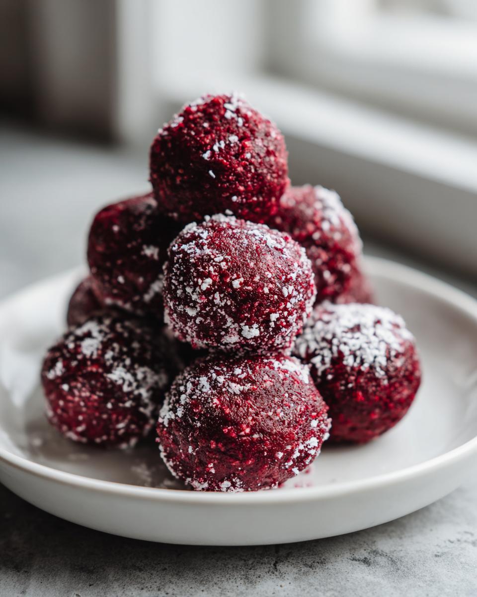 Festive Red Velvet Protein Balls - detail 2
