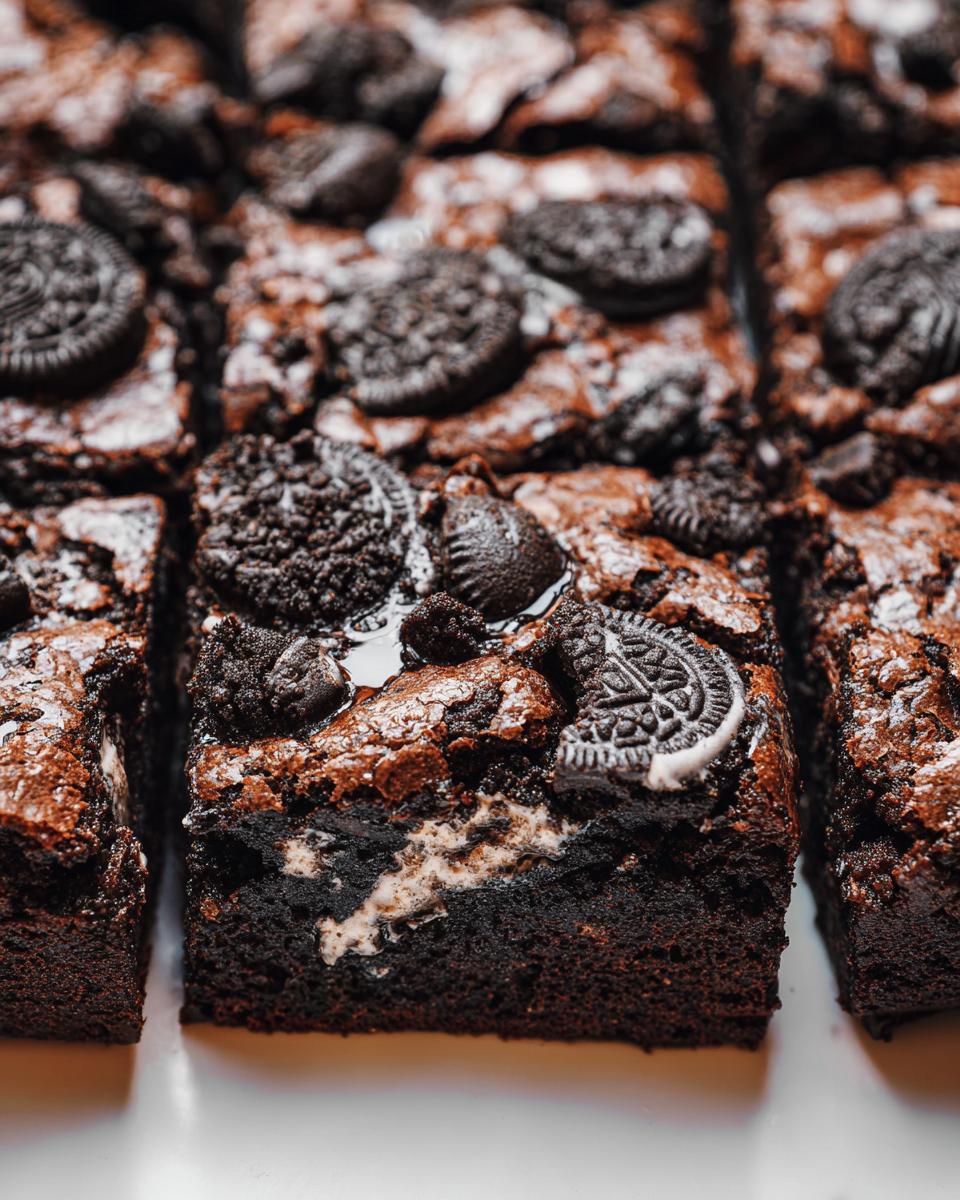 Fudgy Oreo Brownies - detail 2