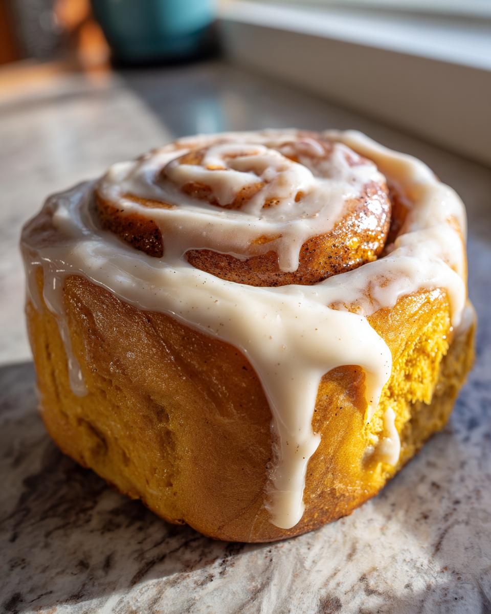 Gingerbread Cinnamon Rolls with Eggnog Glaze - detail 2