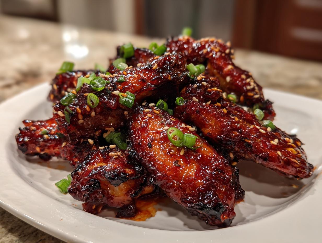 Gochujang Caramelized Chicken Wings: 3 Easy Steps