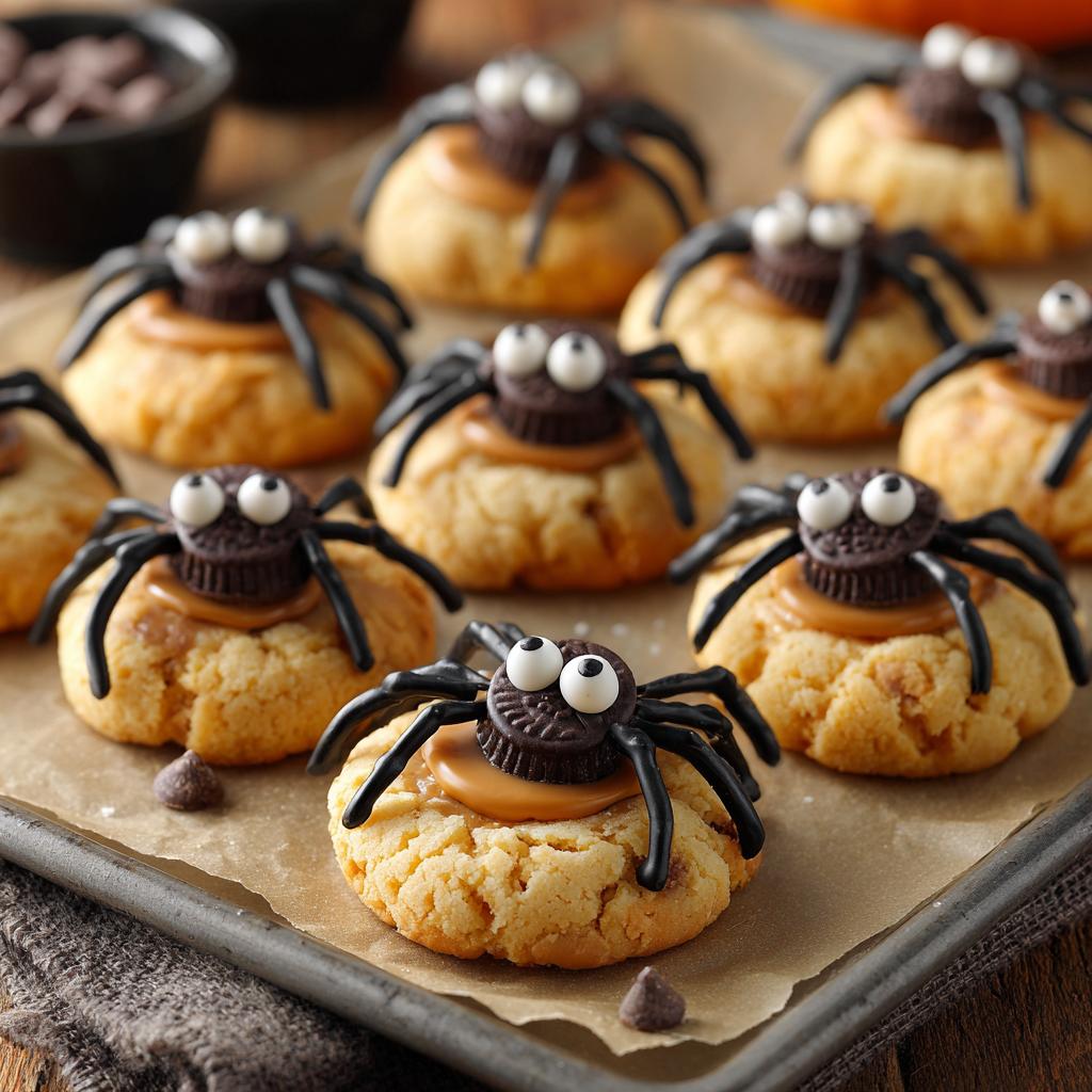 Halloween Spider Cookies - detail 1