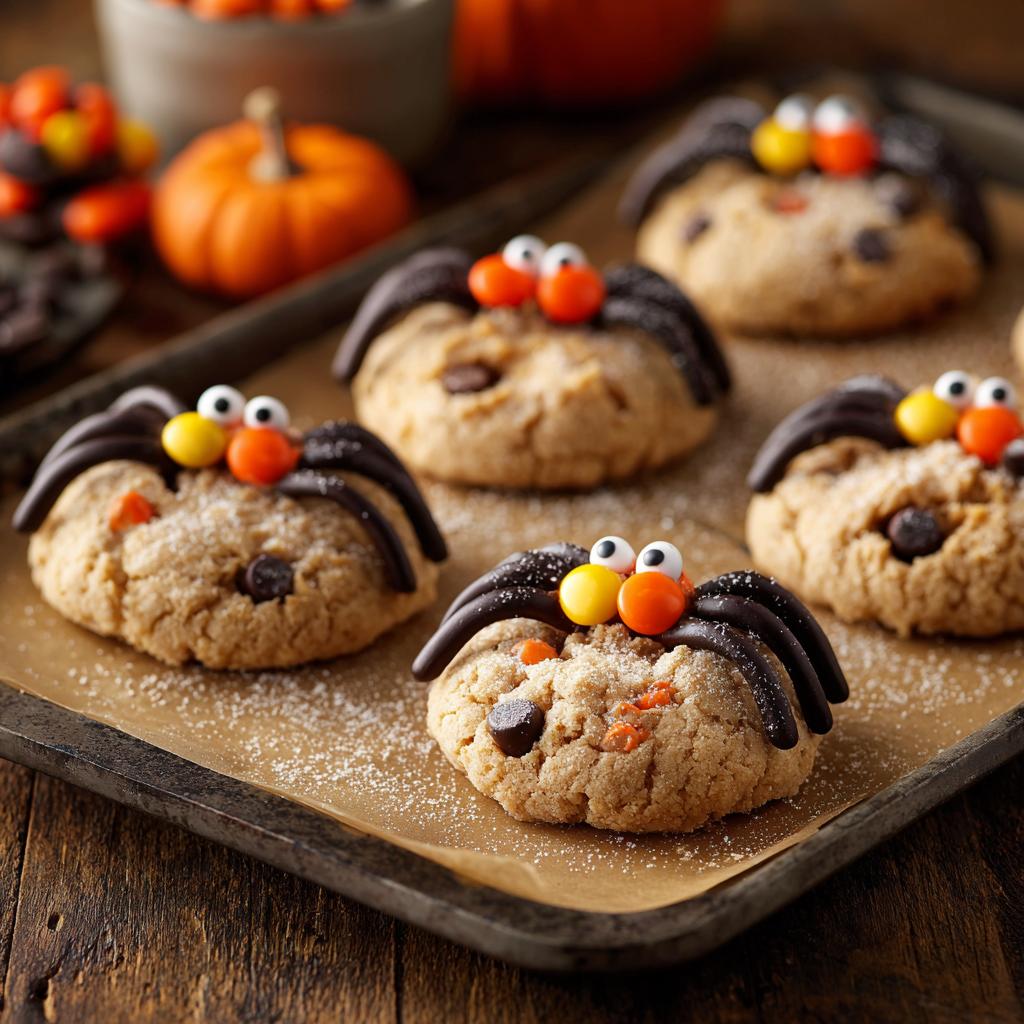 Halloween Spider Cookies - detail 2