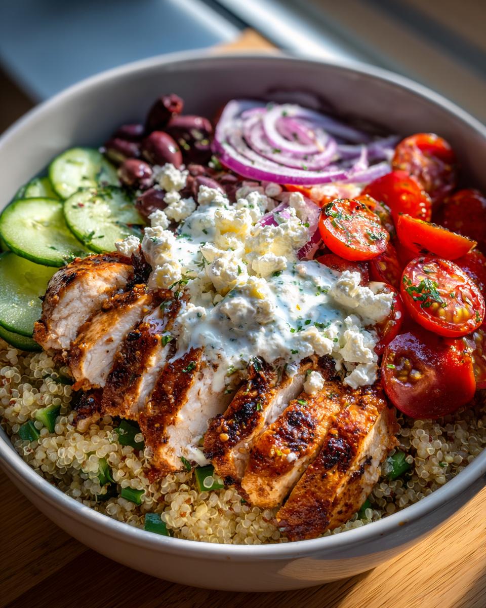 High Protein Greek Chicken Power Bowls - detail 2