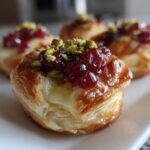 Holiday Cranberry Brie Puff Pastry Bites