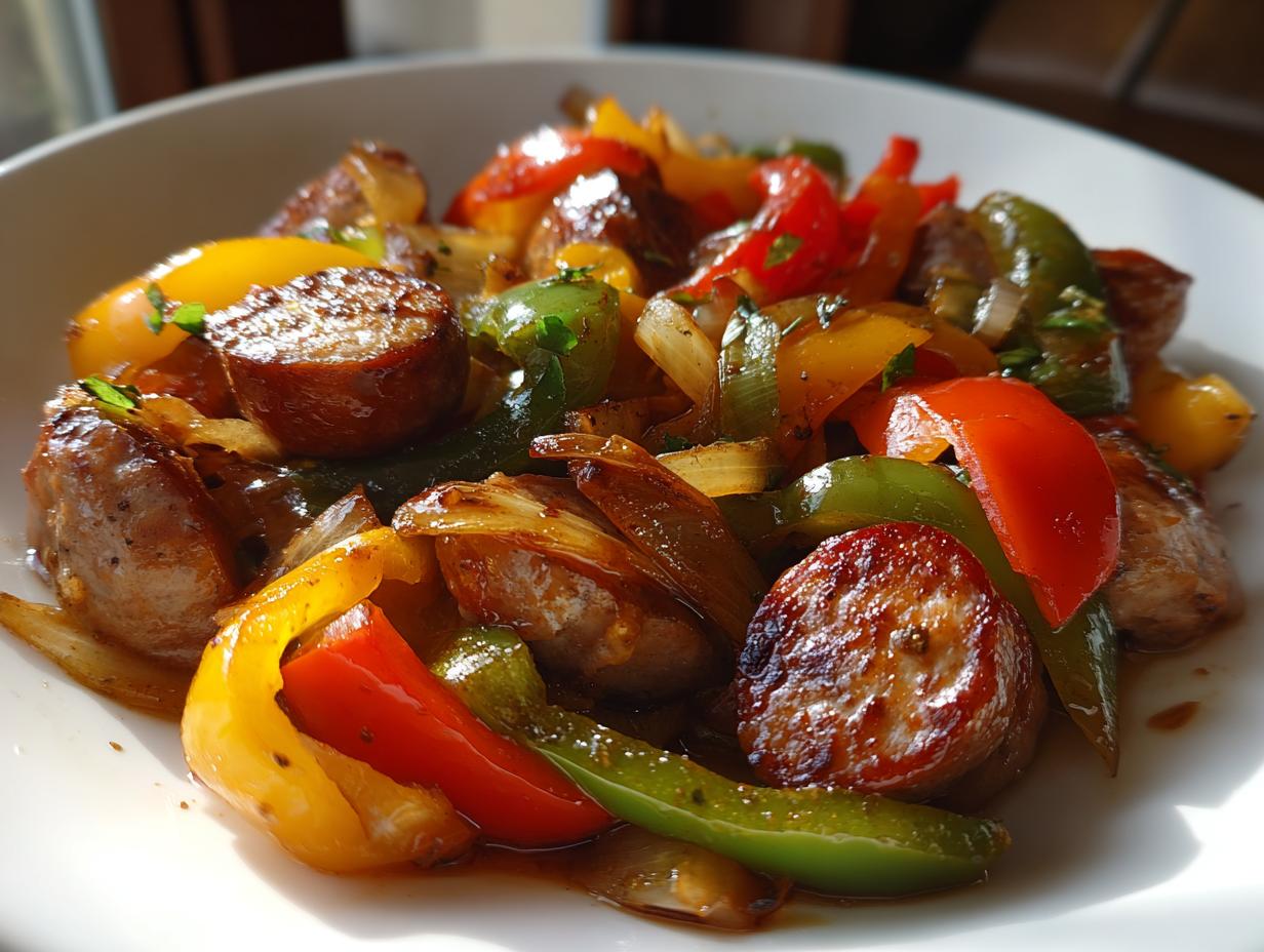 Amazing 1-Pan Sausage And Peppers, 5 Min Cleanup