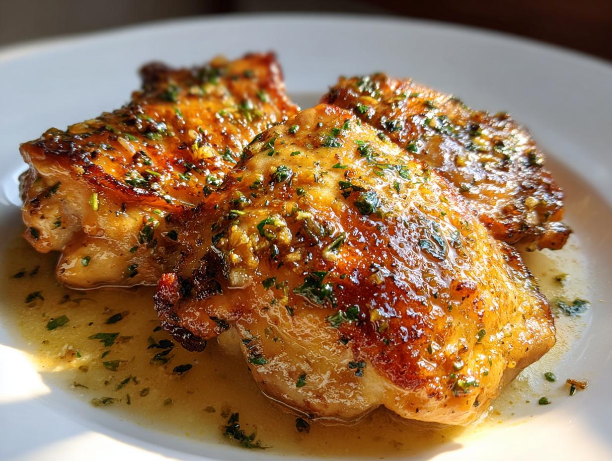 5-Minute Keto Garlic Butter Chicken Thighs
