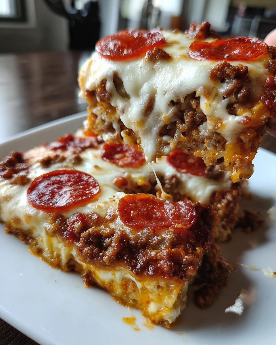 Amazing Keto Pizza Casserole-30g Protein 4 Keto Pizza Casserole - 30g Protein Per Serving - detail 1