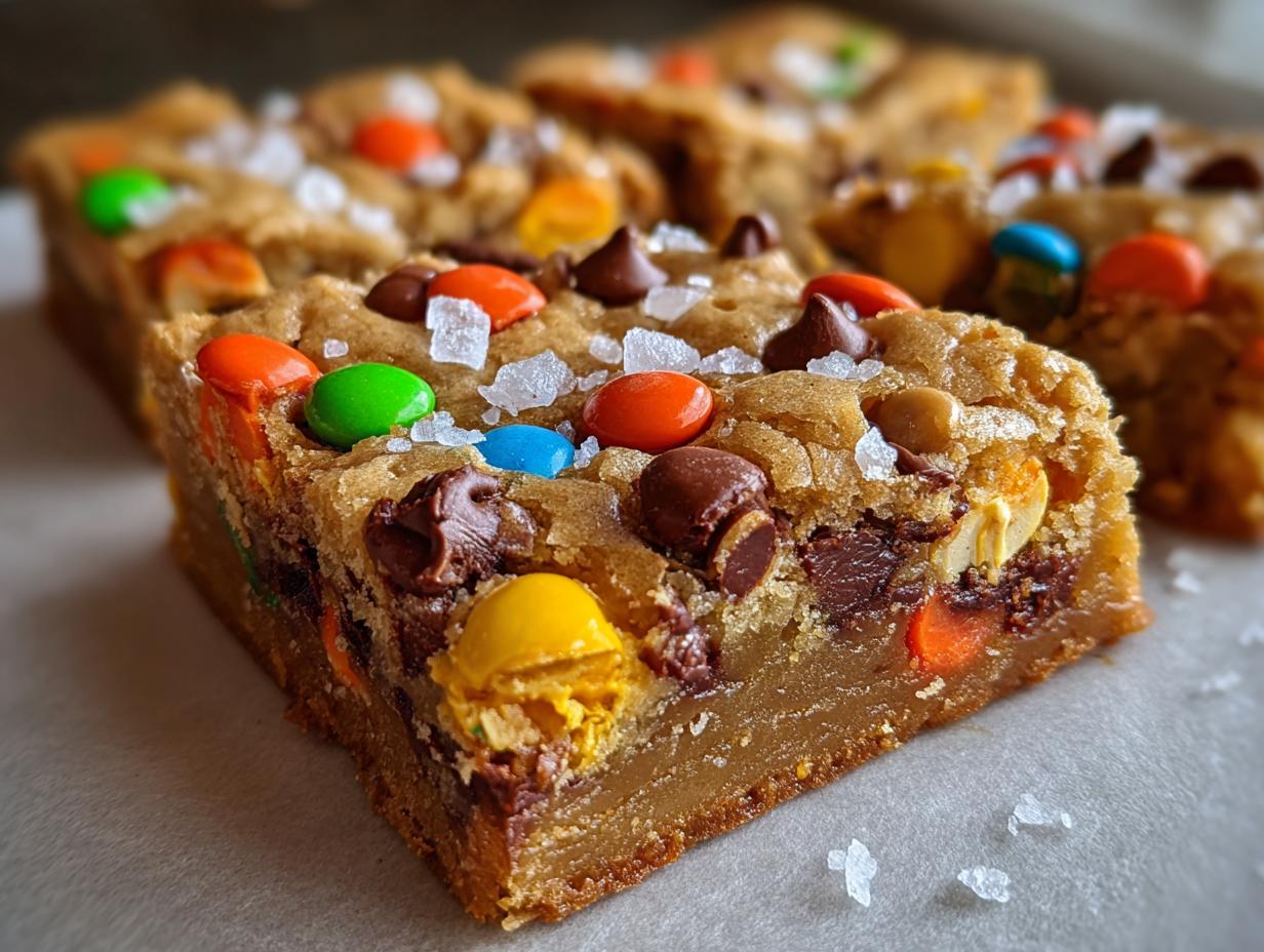 Sweet Leftover Halloween Candy Cookie Bars 2 Ways