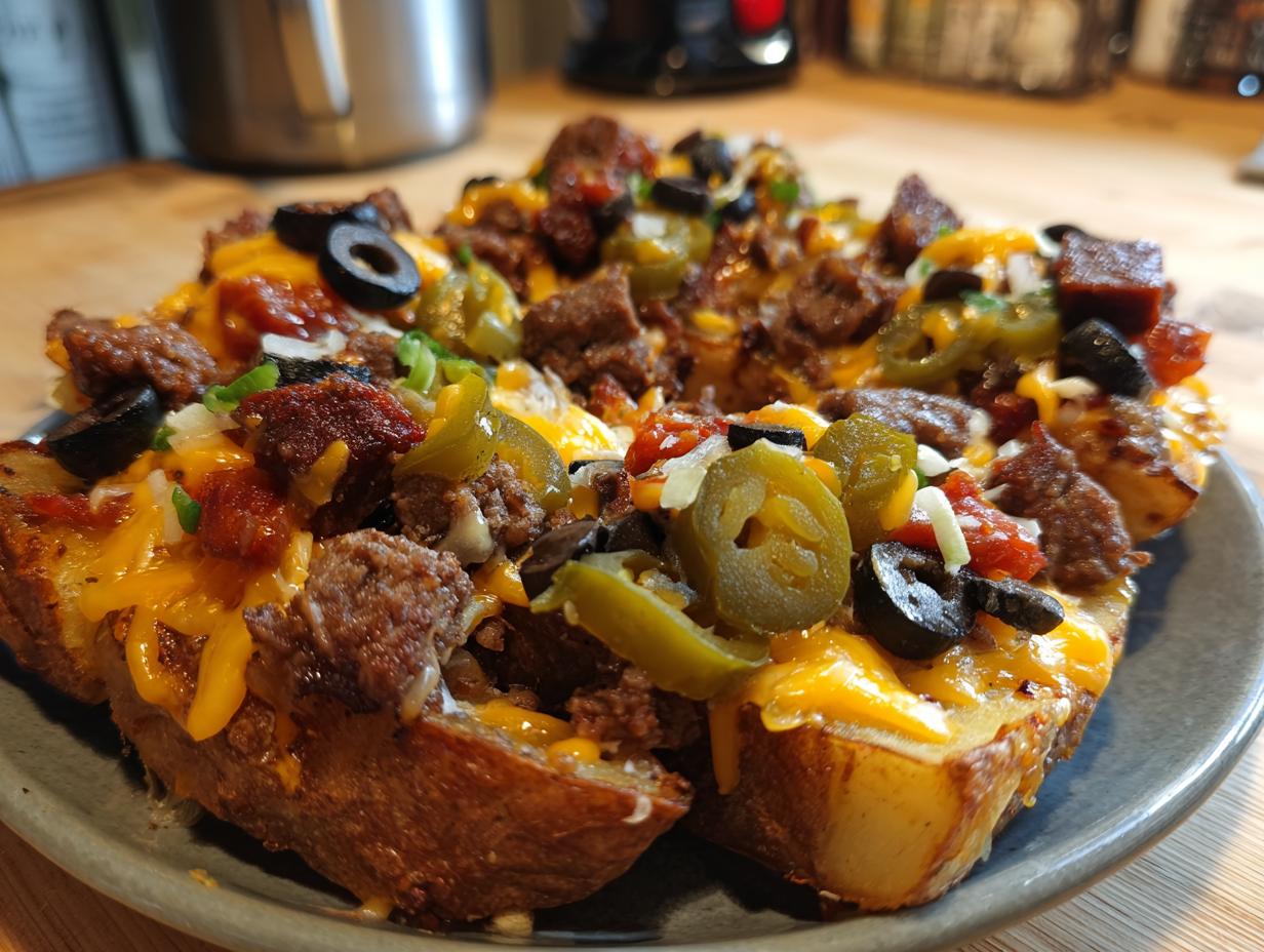 Amazing 5-Star Loaded Potato Wedges
