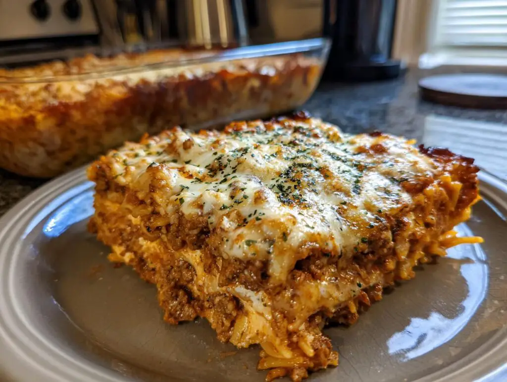 Million Dollar Spaghetti Casserole (Cheesy Twist)