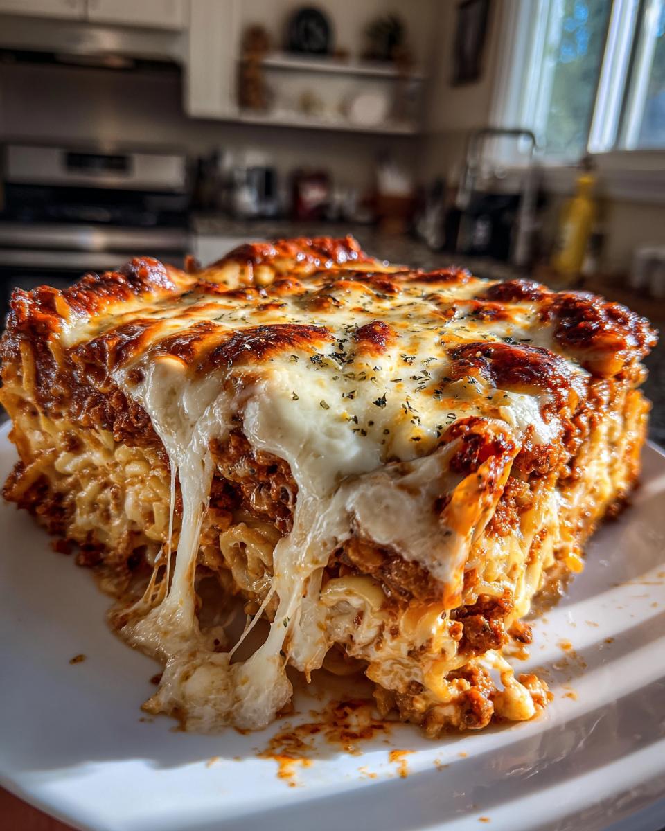 Million Dollar Spaghetti Casserole (Cheesy Twist) - detail 2