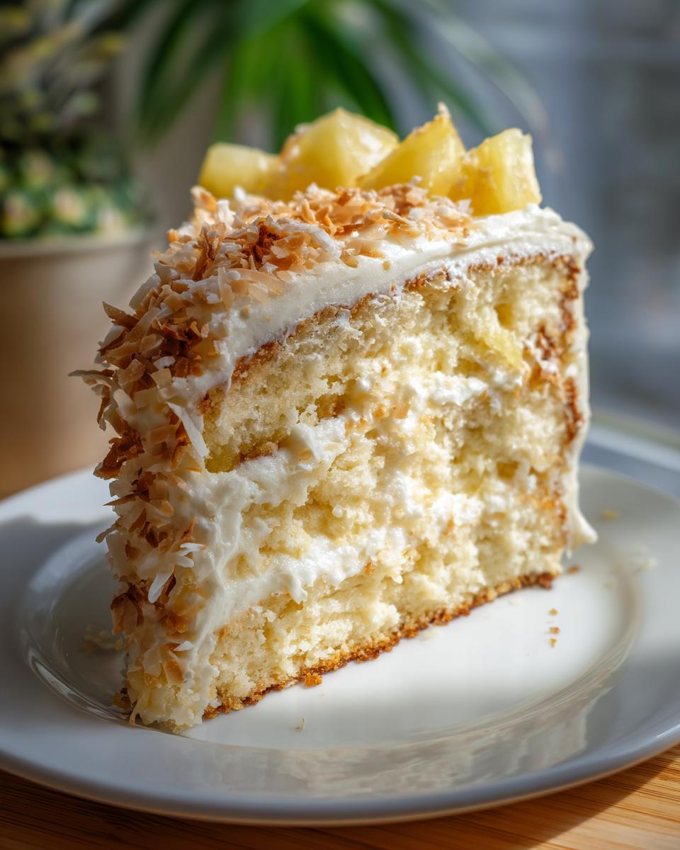 Moist Pineapple Coconut Cake - detail 1