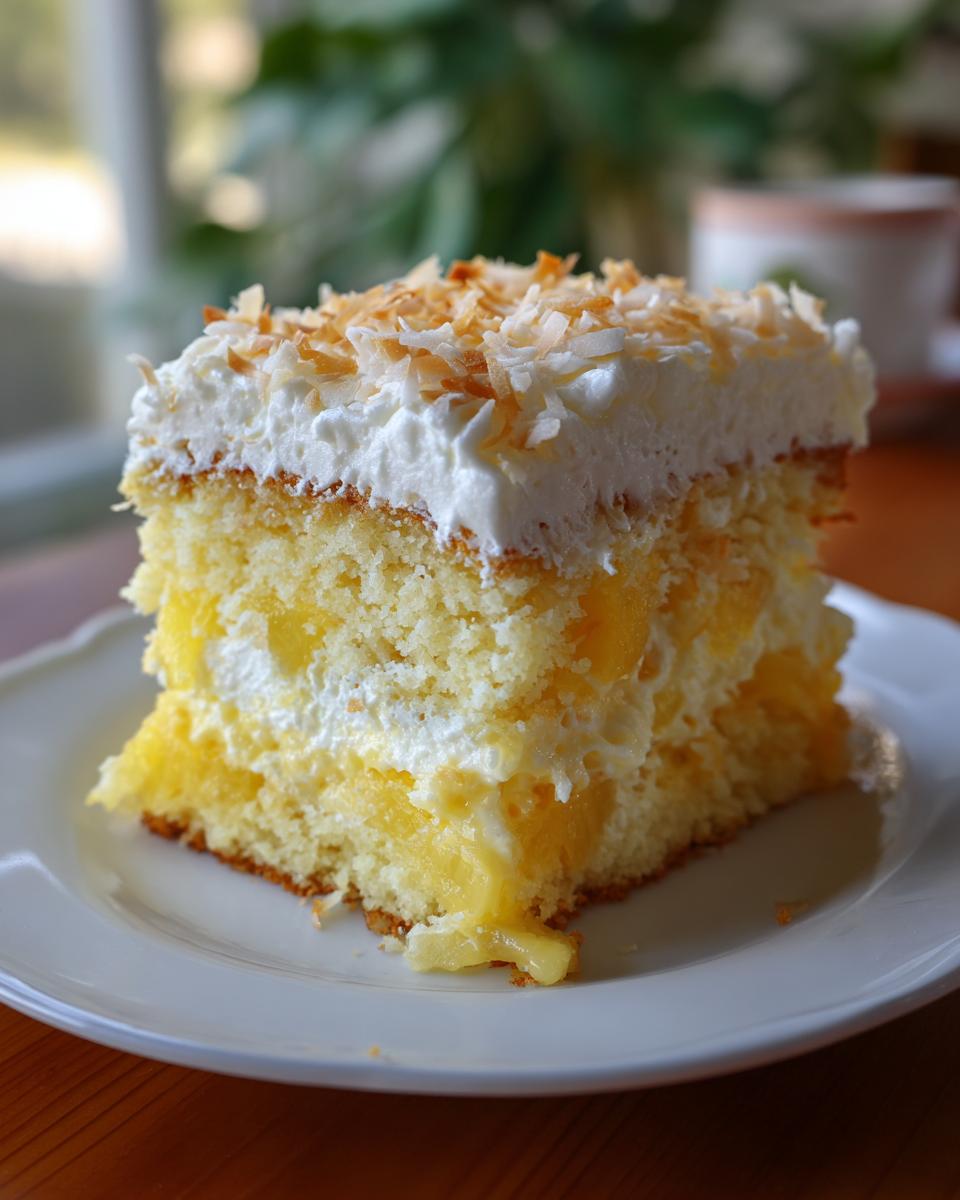 Moist Pineapple Coconut Cake - detail 2