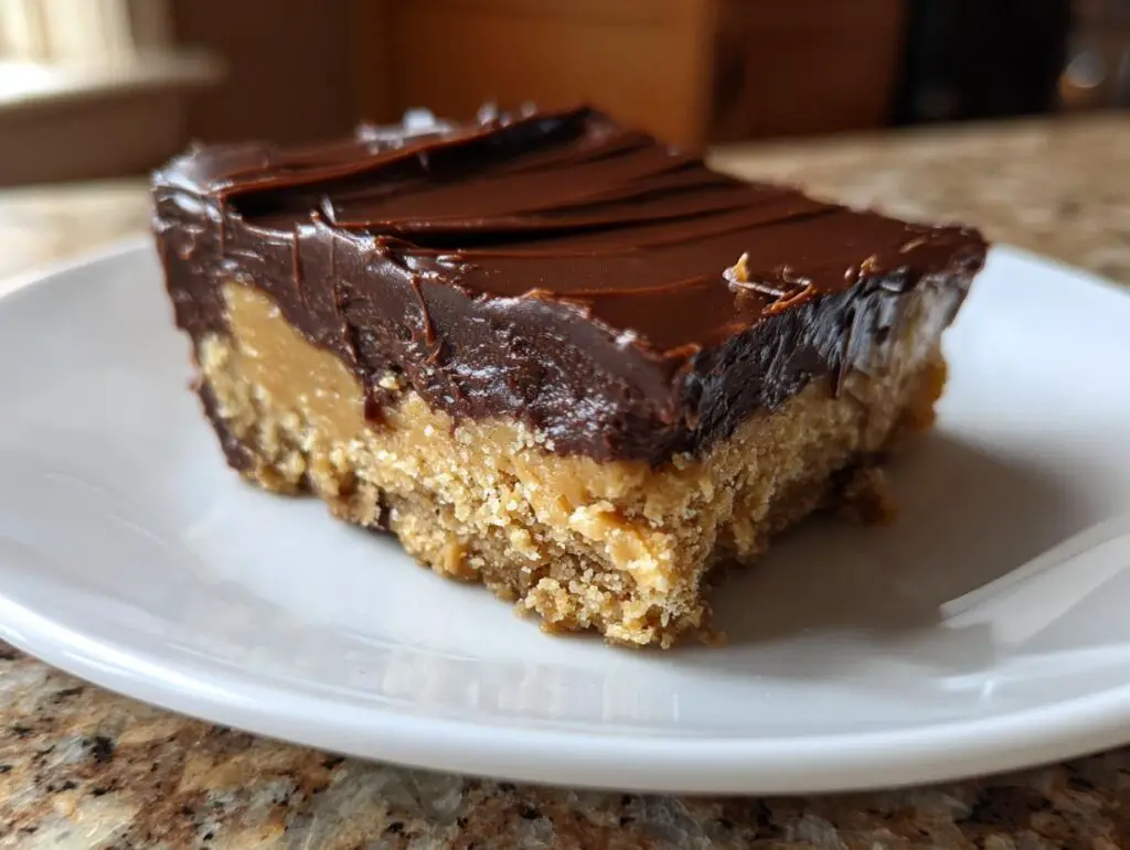 No-Bake Chocolate Peanut Butter Bars