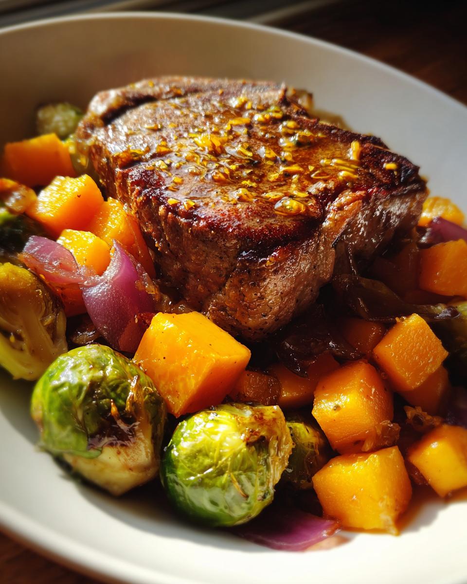 One-Pan Maple Dijon Beef Chops - detail 2