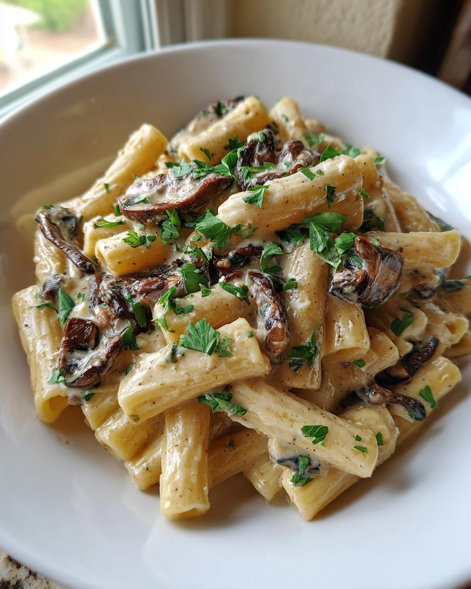 Amazing 1-Pot Creamy Mushroom Pasta dish 6 One-Pot Creamy Mushroom Pasta - detail 2
