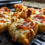 Ooey-Gooey Air Fryer Garlic Bread Pizza Bites