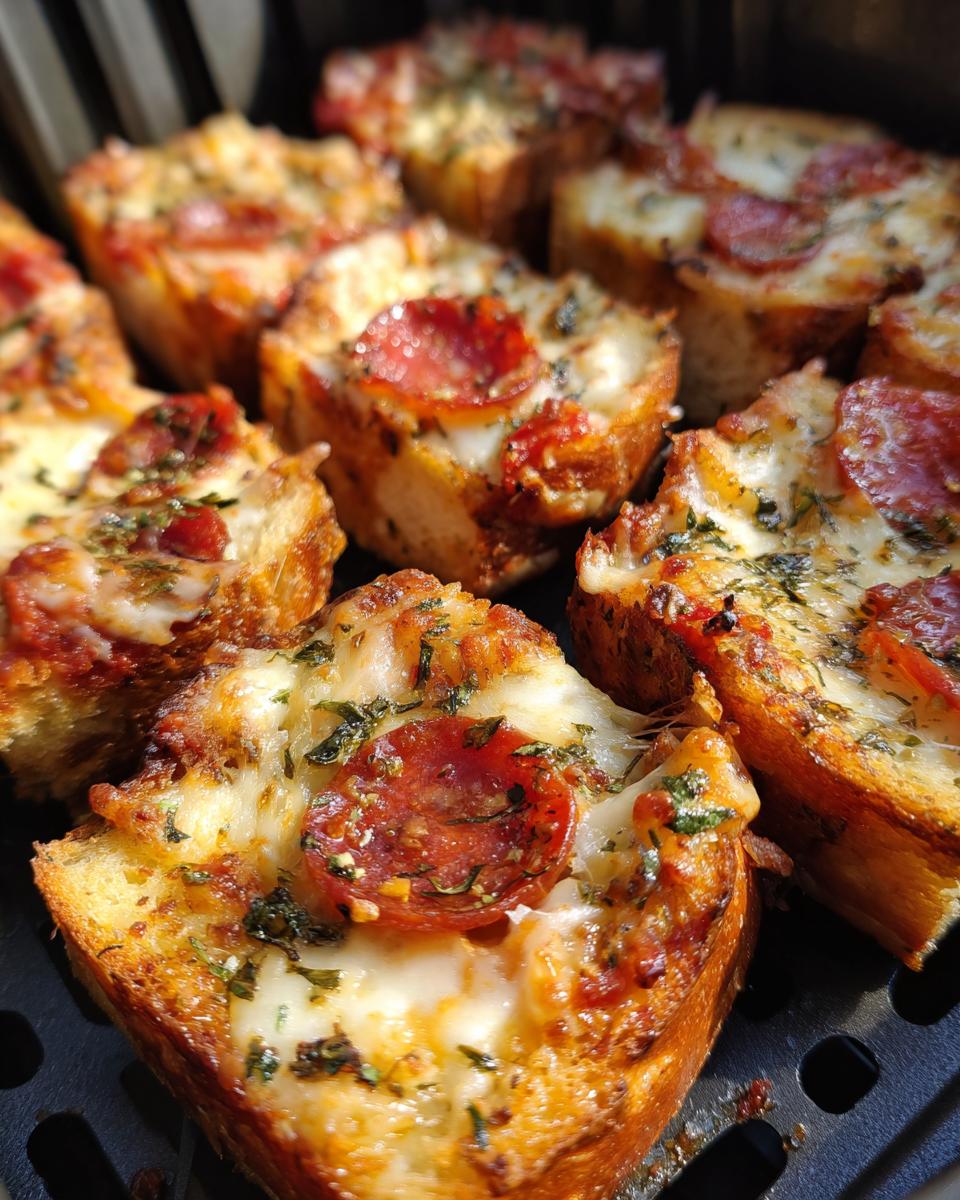 Ooey-Gooey Air Fryer Garlic Bread Pizza Bites - detail 2