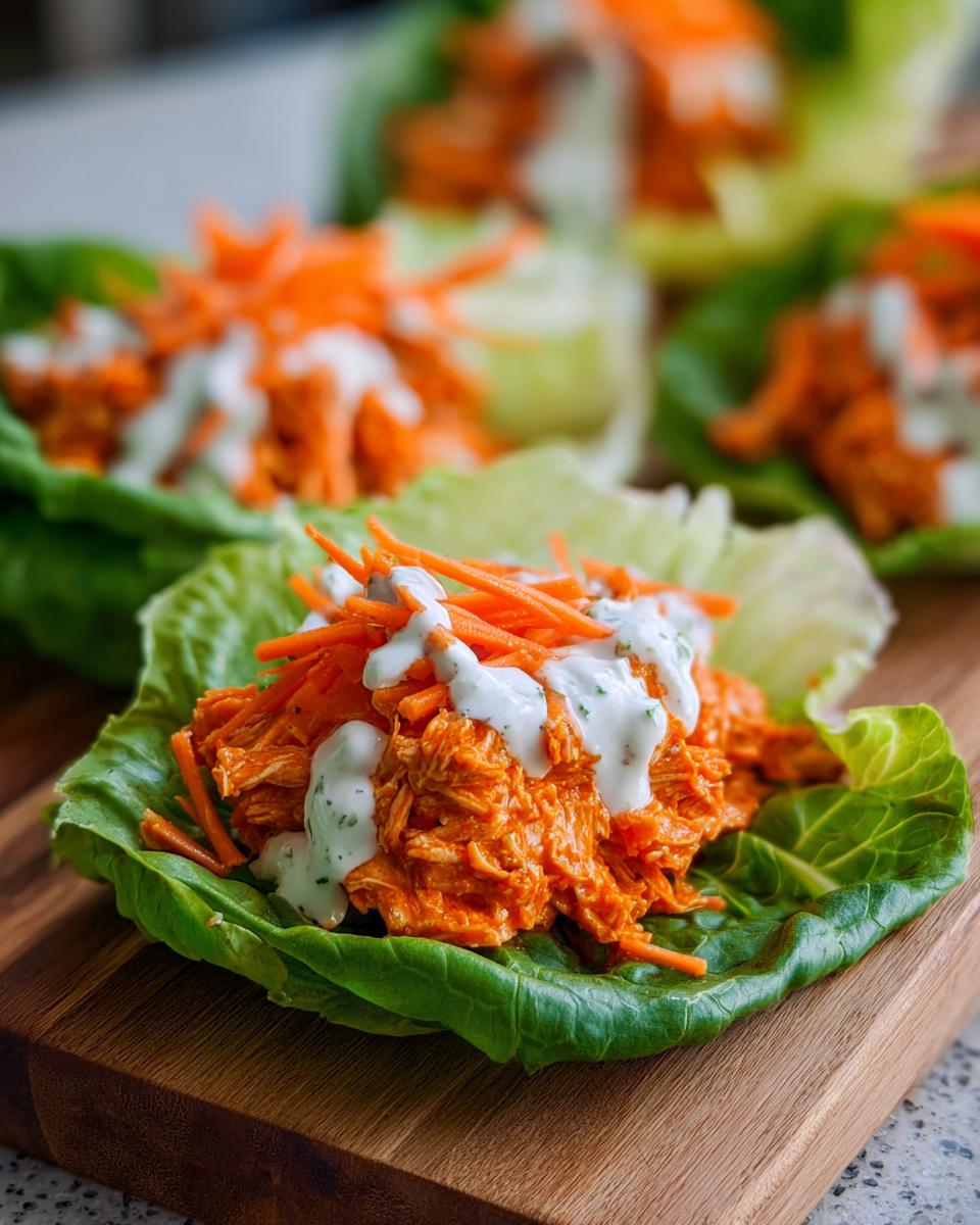 Protein-Packed Buffalo Chicken Lettuce Wraps - detail 1