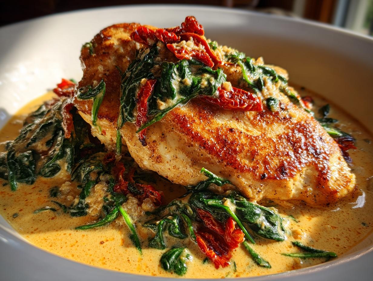 Superb Restaurant-Style Creamy Tuscan Chicken 30 Mins