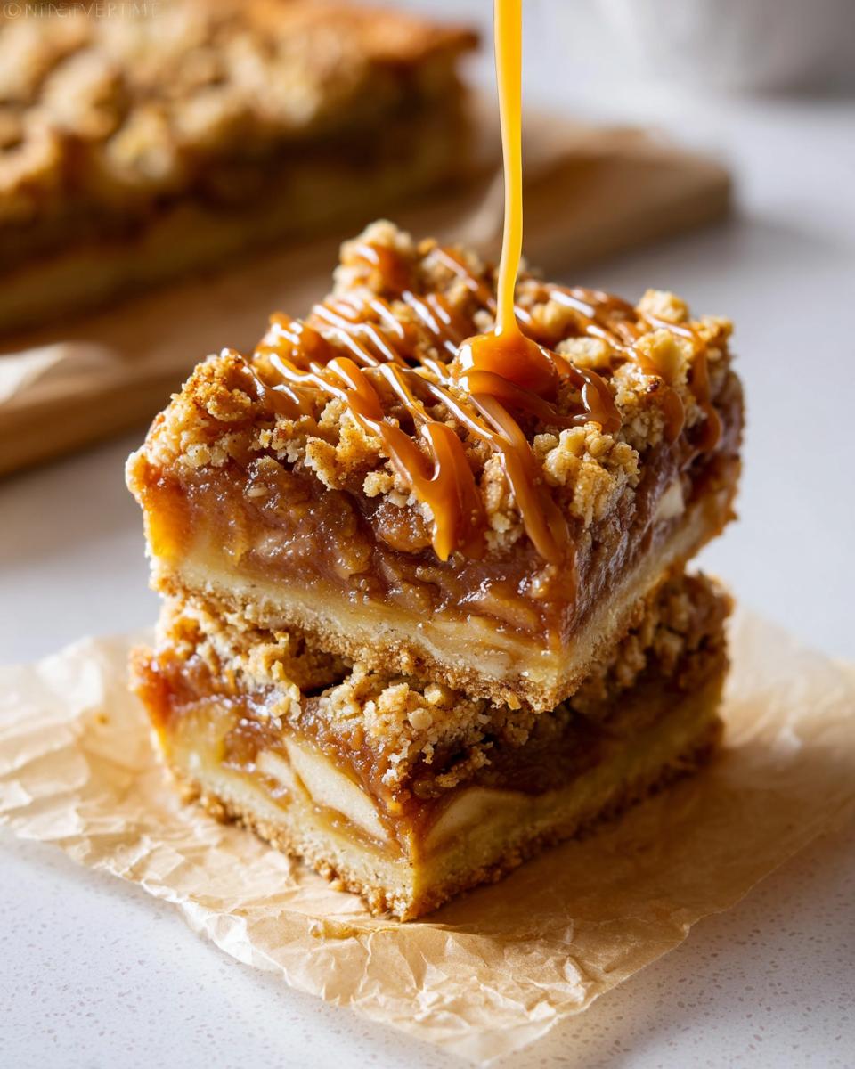 Salted Caramel Apple Pie Bars - detail 2