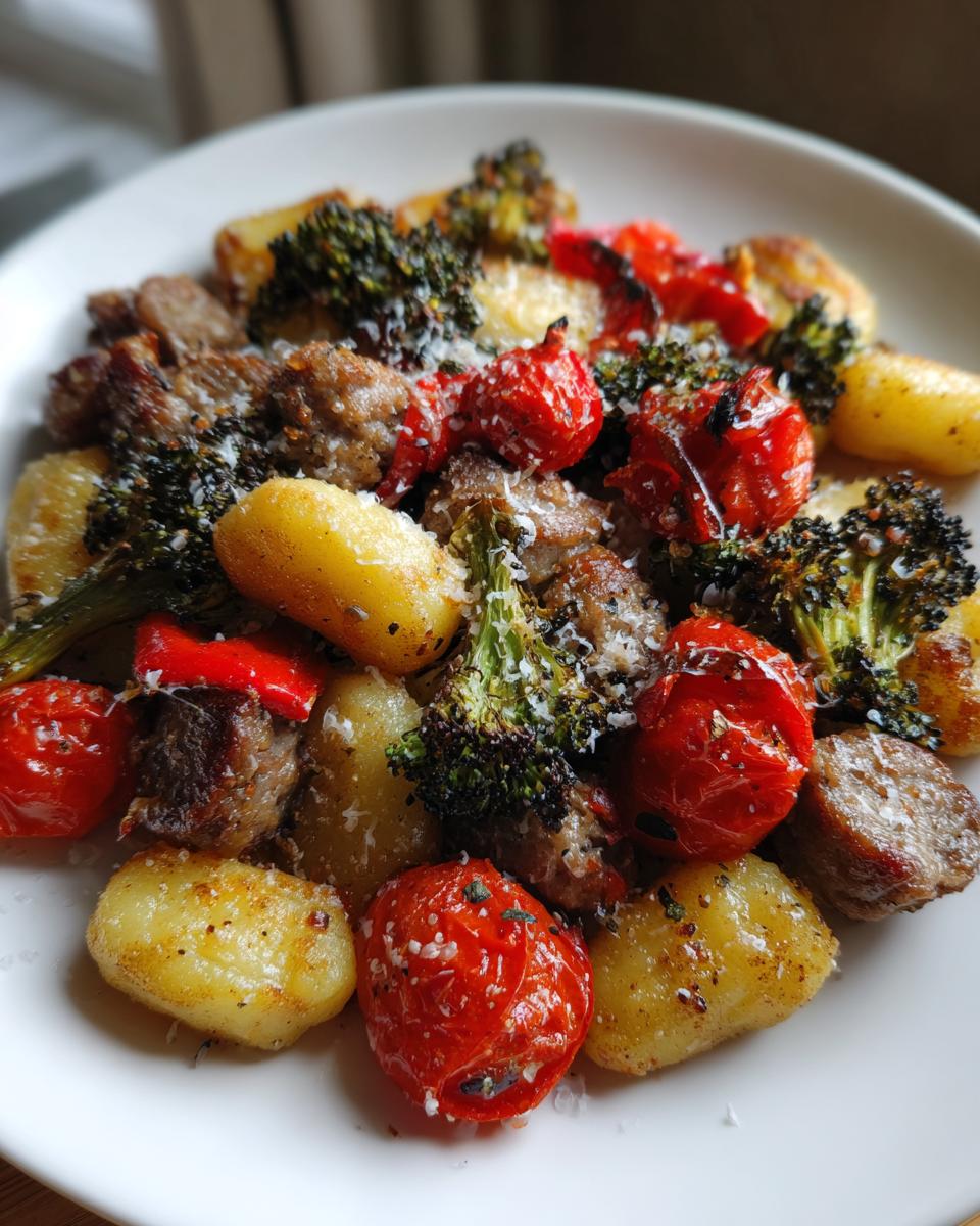 Sheet Pan Crispy Gnocchi With Sausage - detail 2