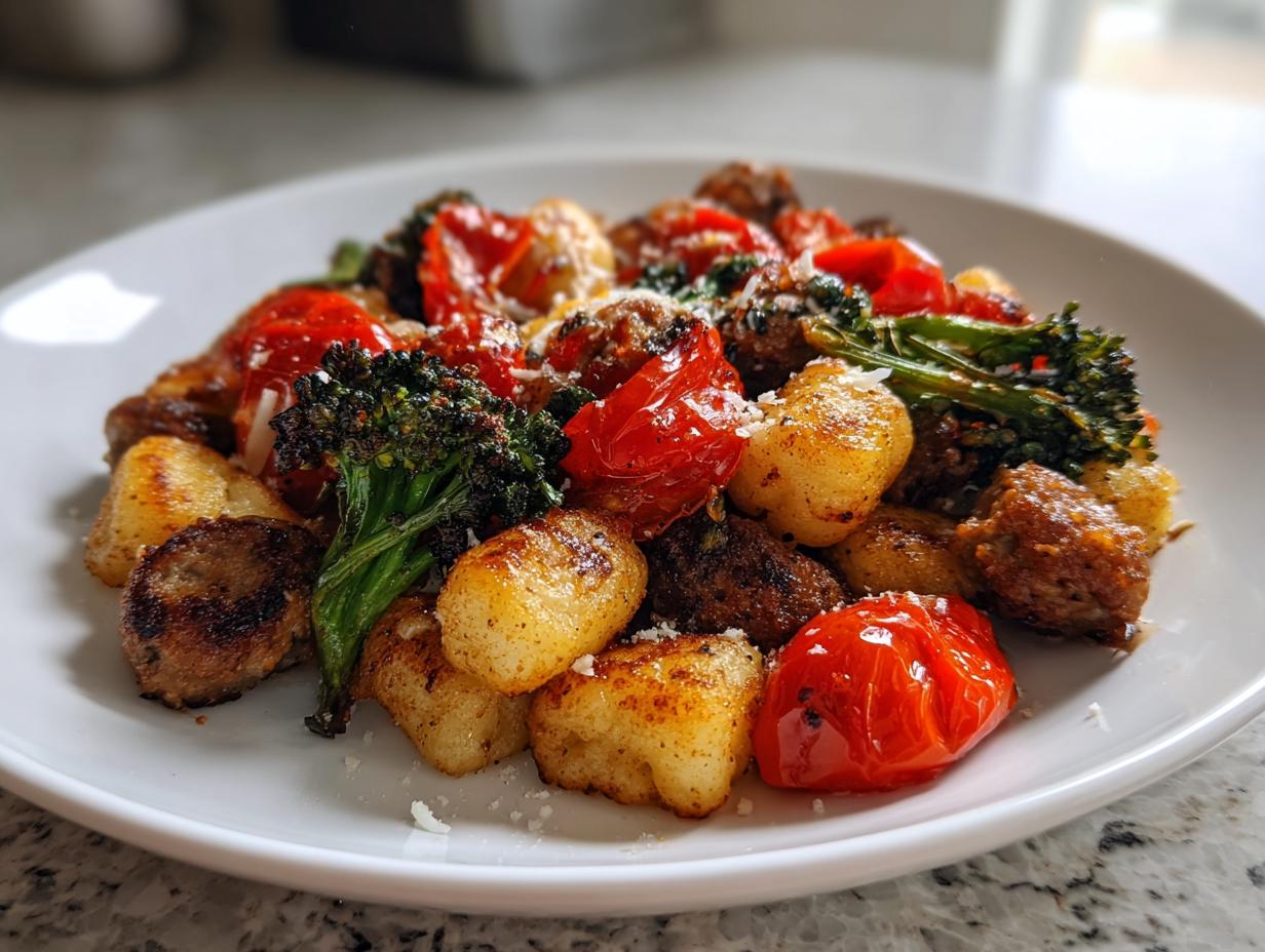 Sheet Pan Crispy Gnocchi With Sausage: 1 Secret