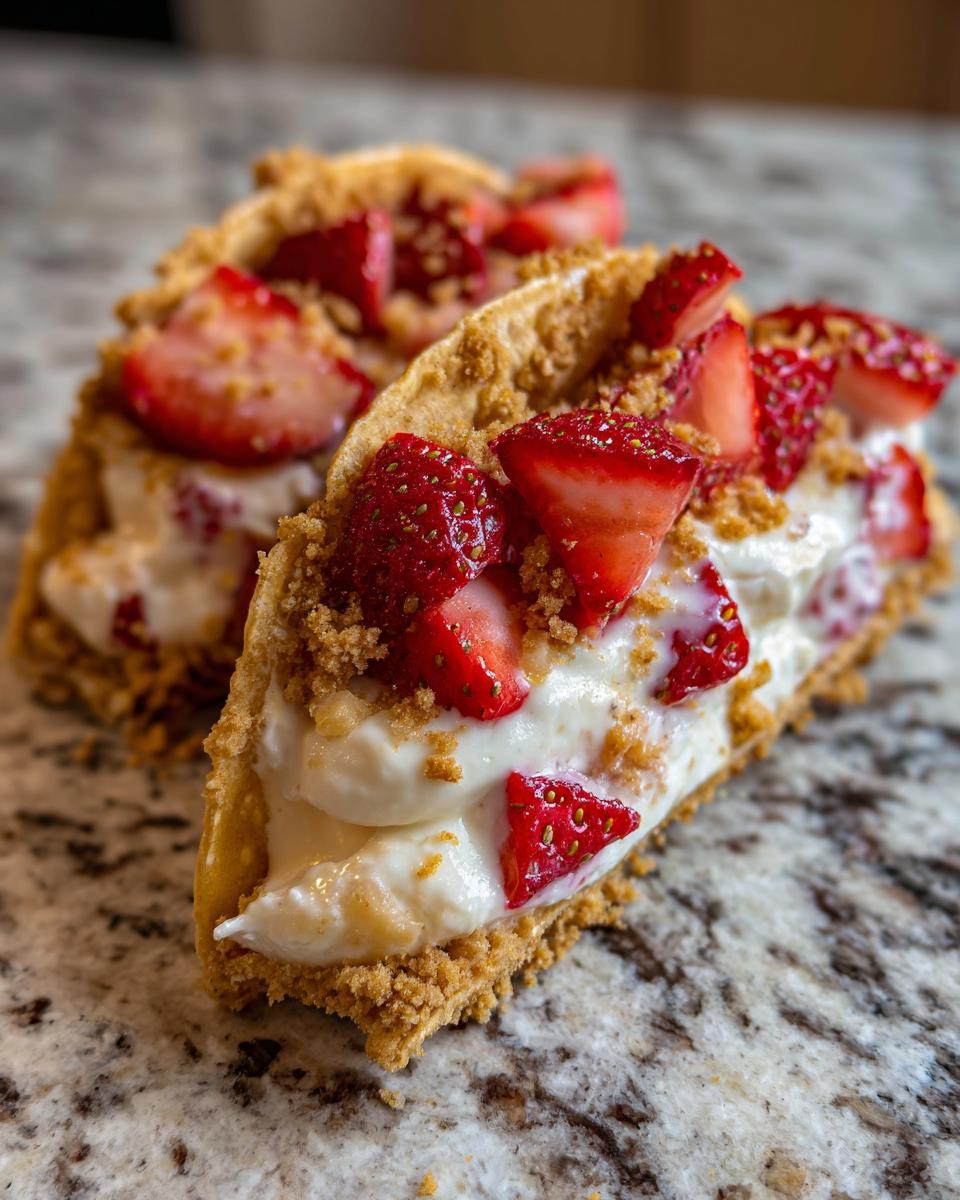 Strawberry Crunch Cheesecake Tacos - detail 1