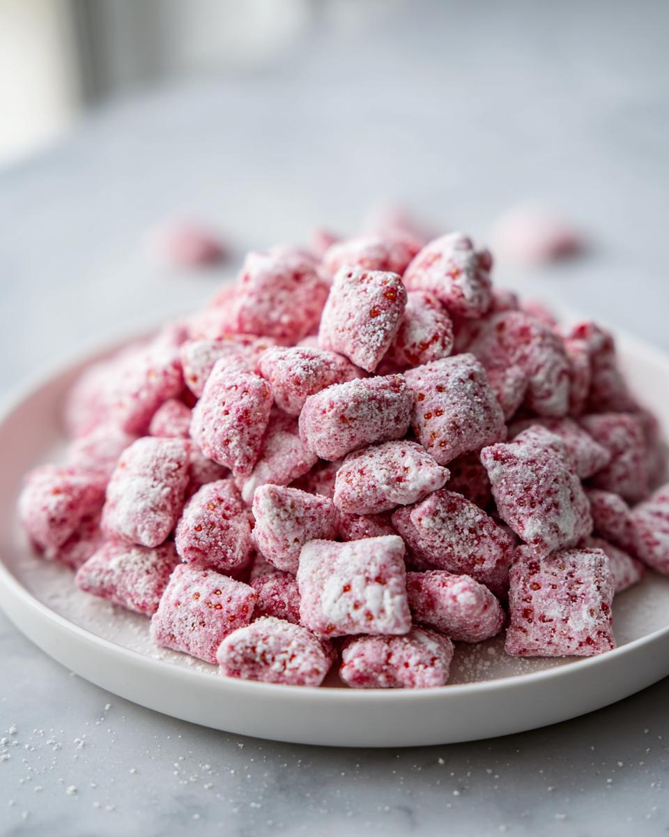 Easy Strawberry Shortcake Puppy Chow Delight 5 Strawberry Shortcake Puppy Chow - detail 2